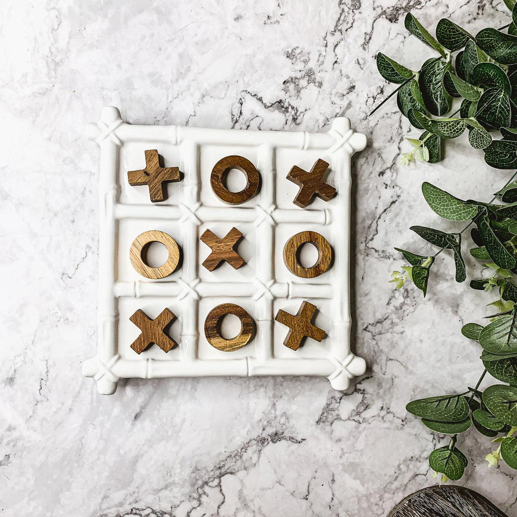 Faux Bamboo Tic Tac toe Gia Roma