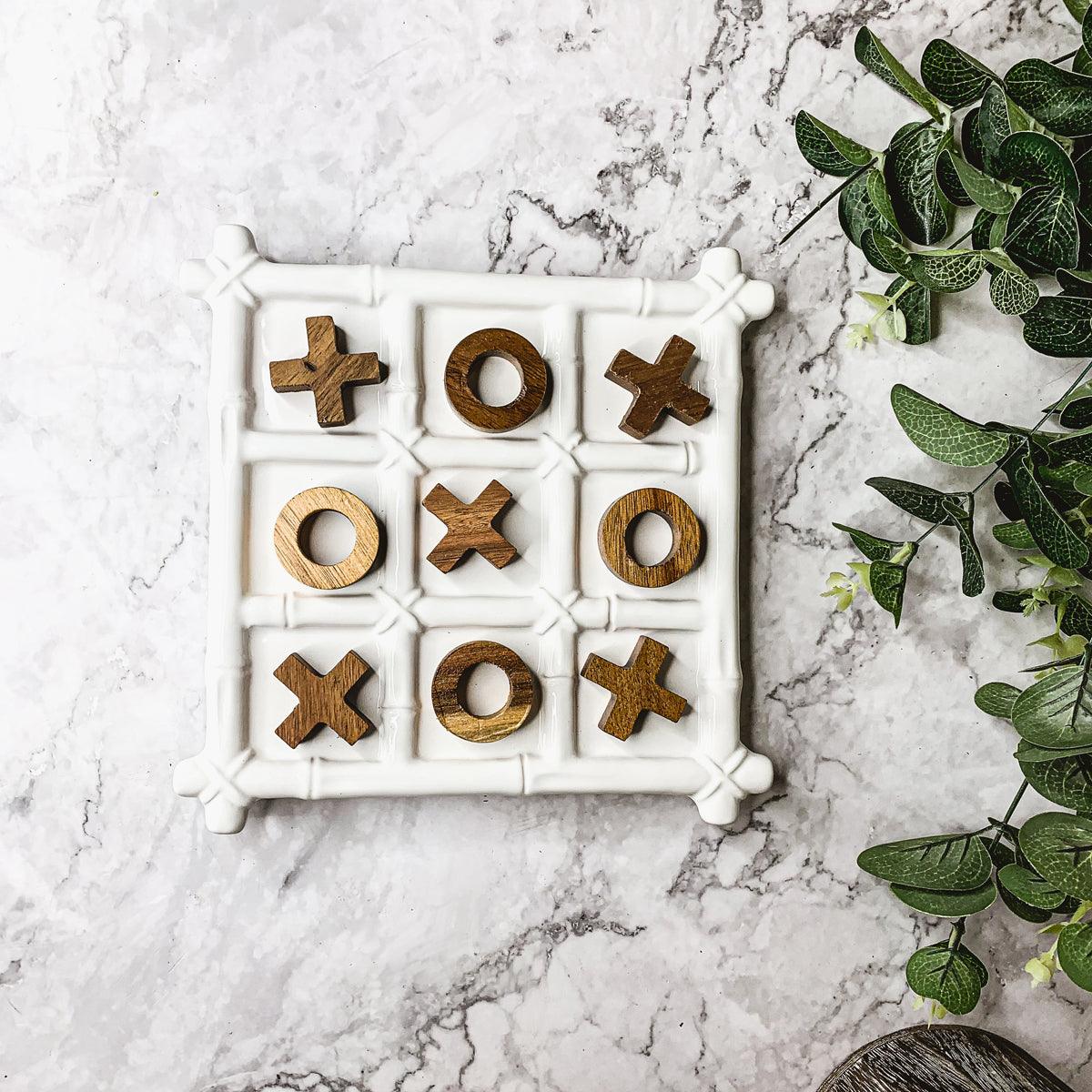 Faux Bamboo Tic Tac toe Gia Roma