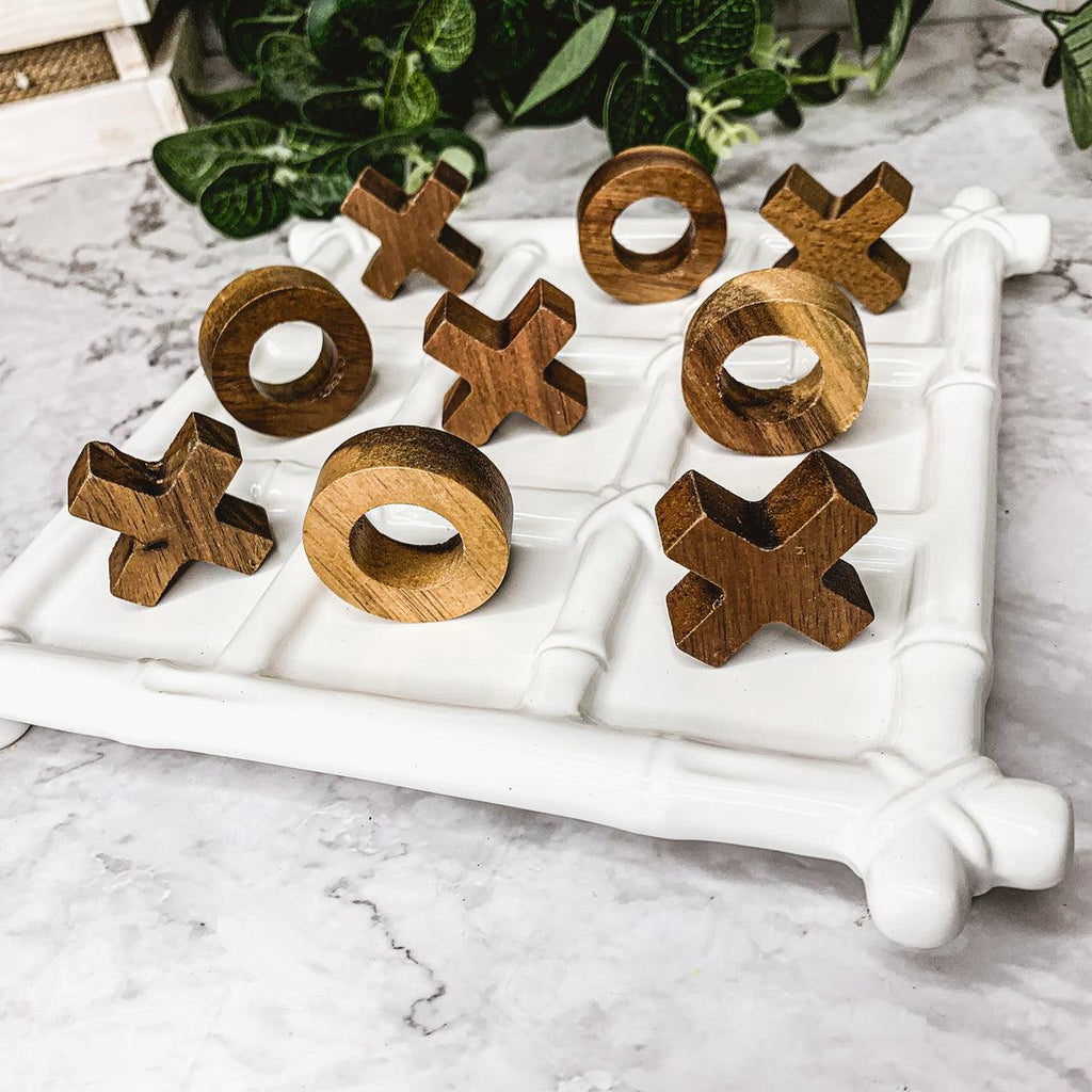 Faux Bamboo Tic Tac toe Gia Roma
