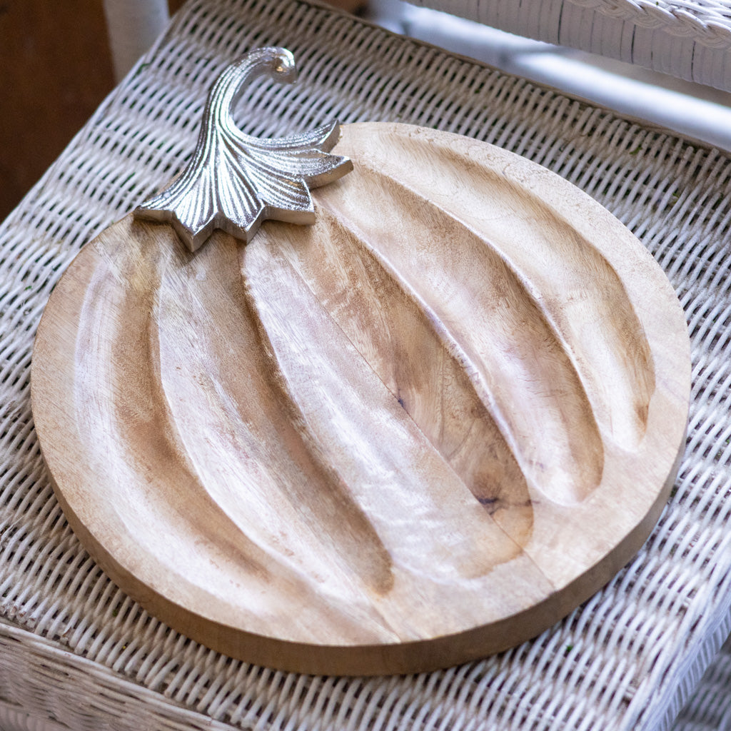 Pumpkin Plate Wood and Aluminum Branches Designs