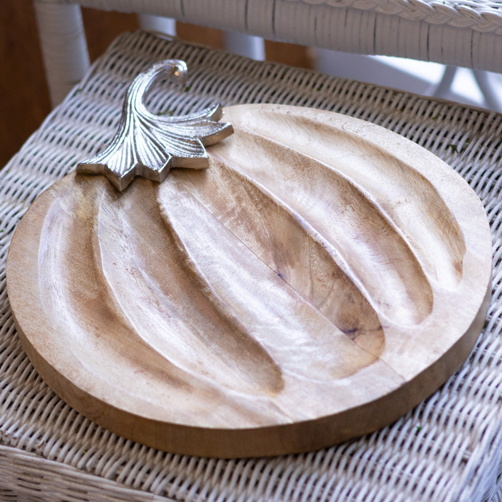 Pumpkin Plate Wood and Aluminum Branches Designs