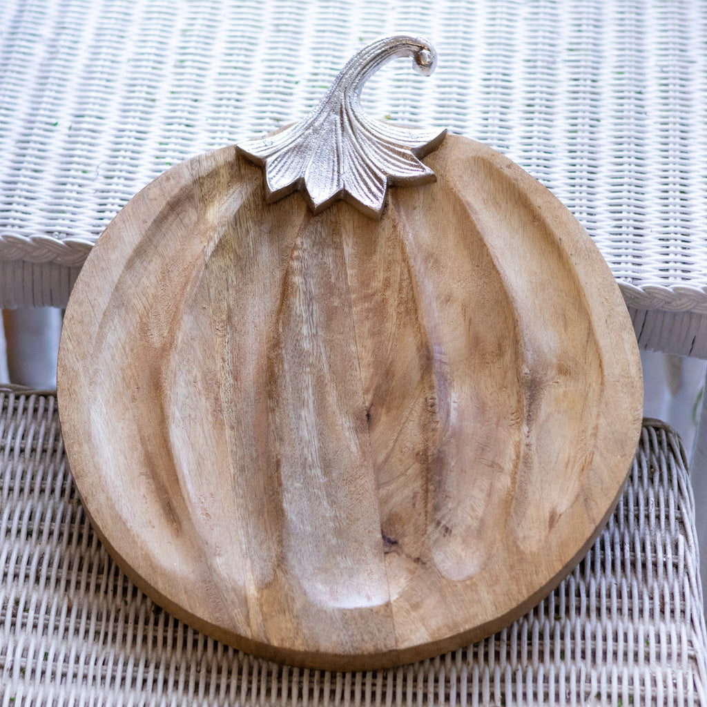 Pumpkin Plate Wood and Aluminum Branches Designs