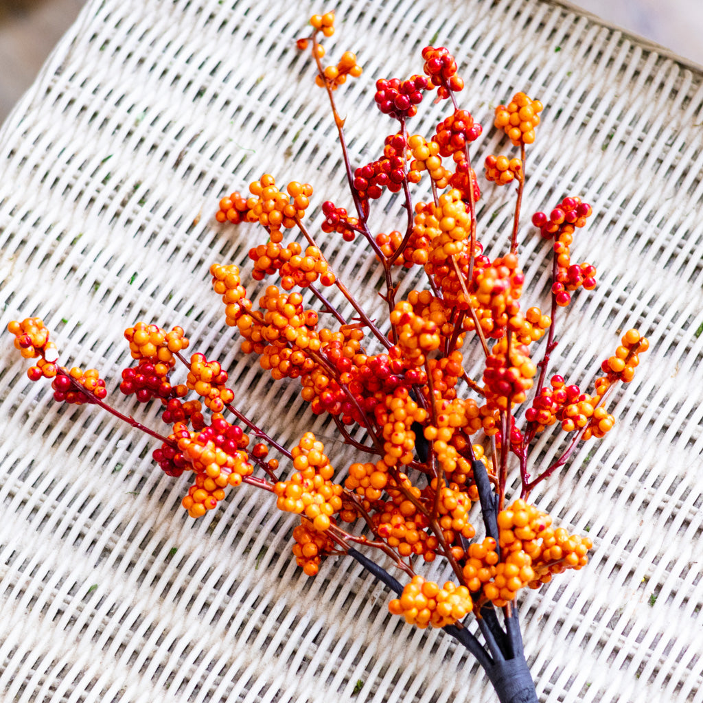 Orange Berry Bouquet Bush Branches Designs