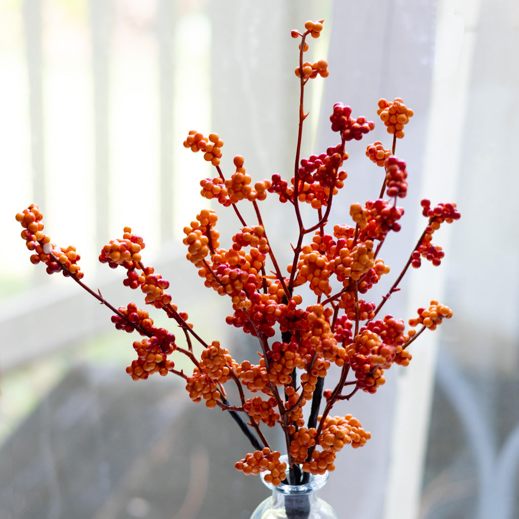 Orange Berry Bouquet Bush Branches Designs