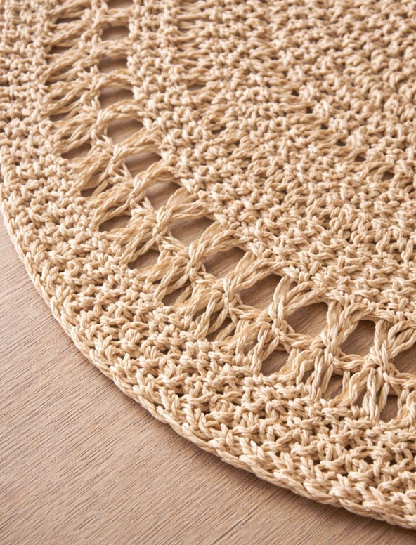 Malibu Handwoven Scallop Placemats Busa Designs