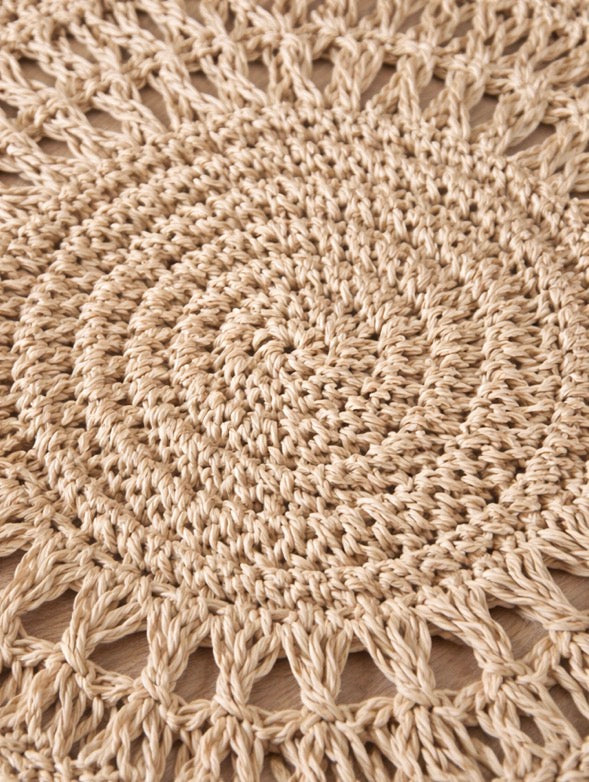 Malibu Handwoven Scallop Placemats Busa Designs