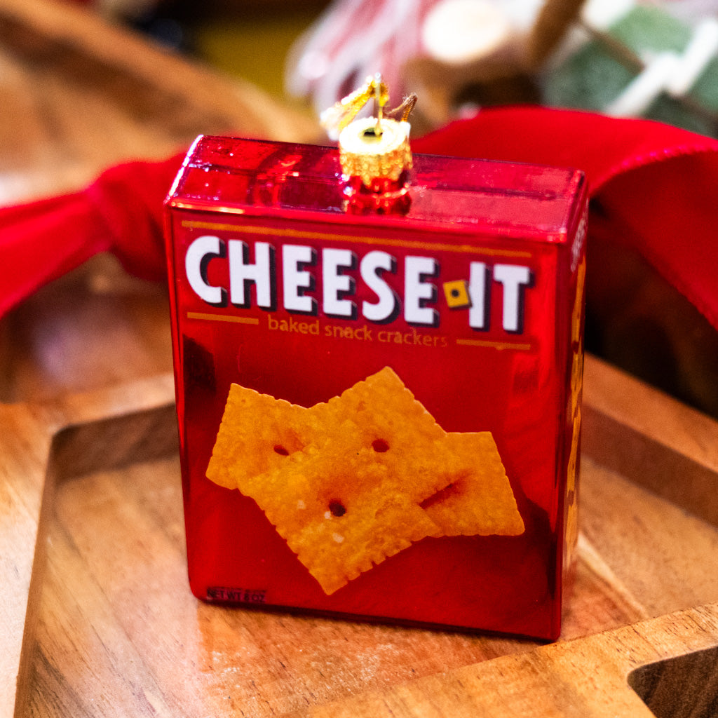 Box of Cheese It Glass Ornament Branches Designs
