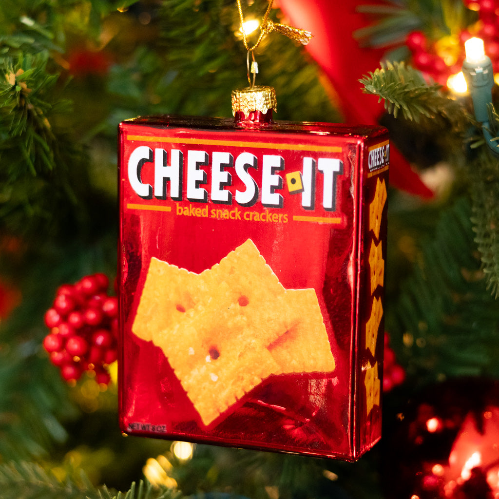 Box of Cheese It Glass Ornament Branches Designs