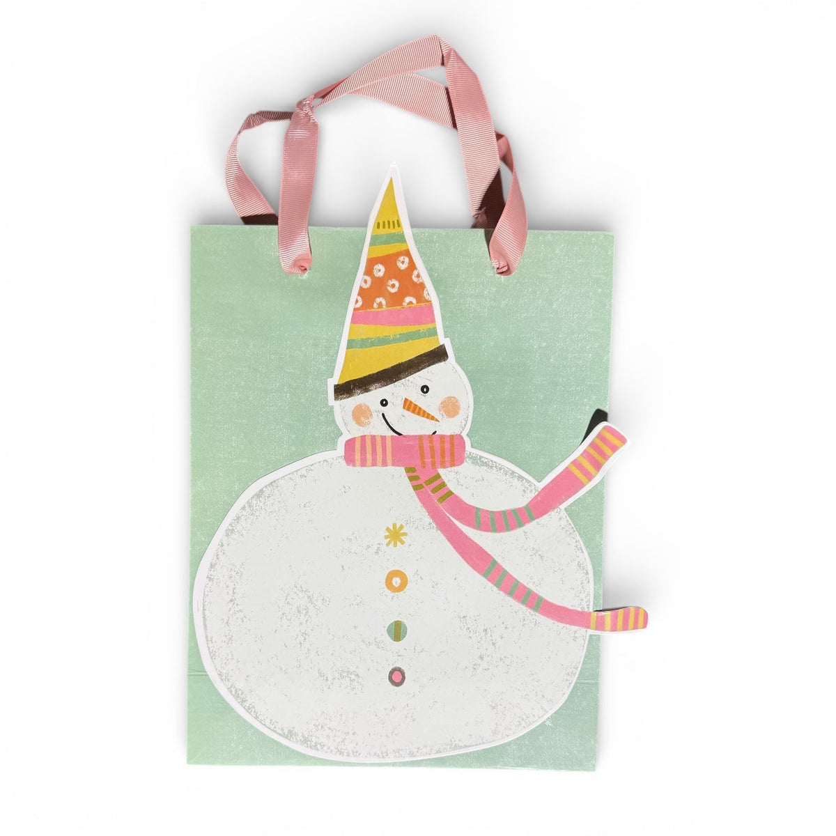Snowman Printed Gift Bags Rust & Cinder
