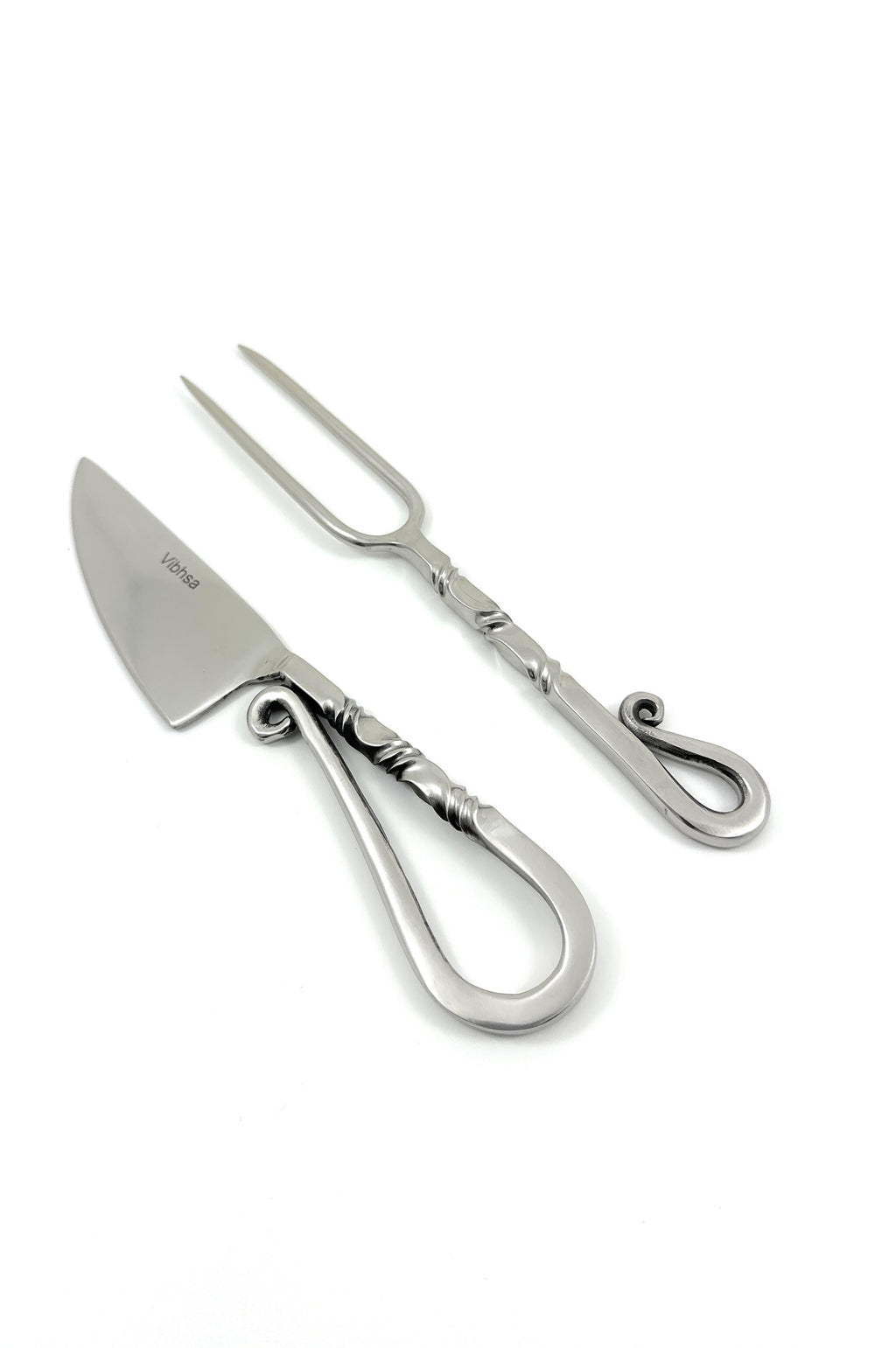 Designer Stainless Steel Carving Knife & Fork Set of 2 Vibhsa