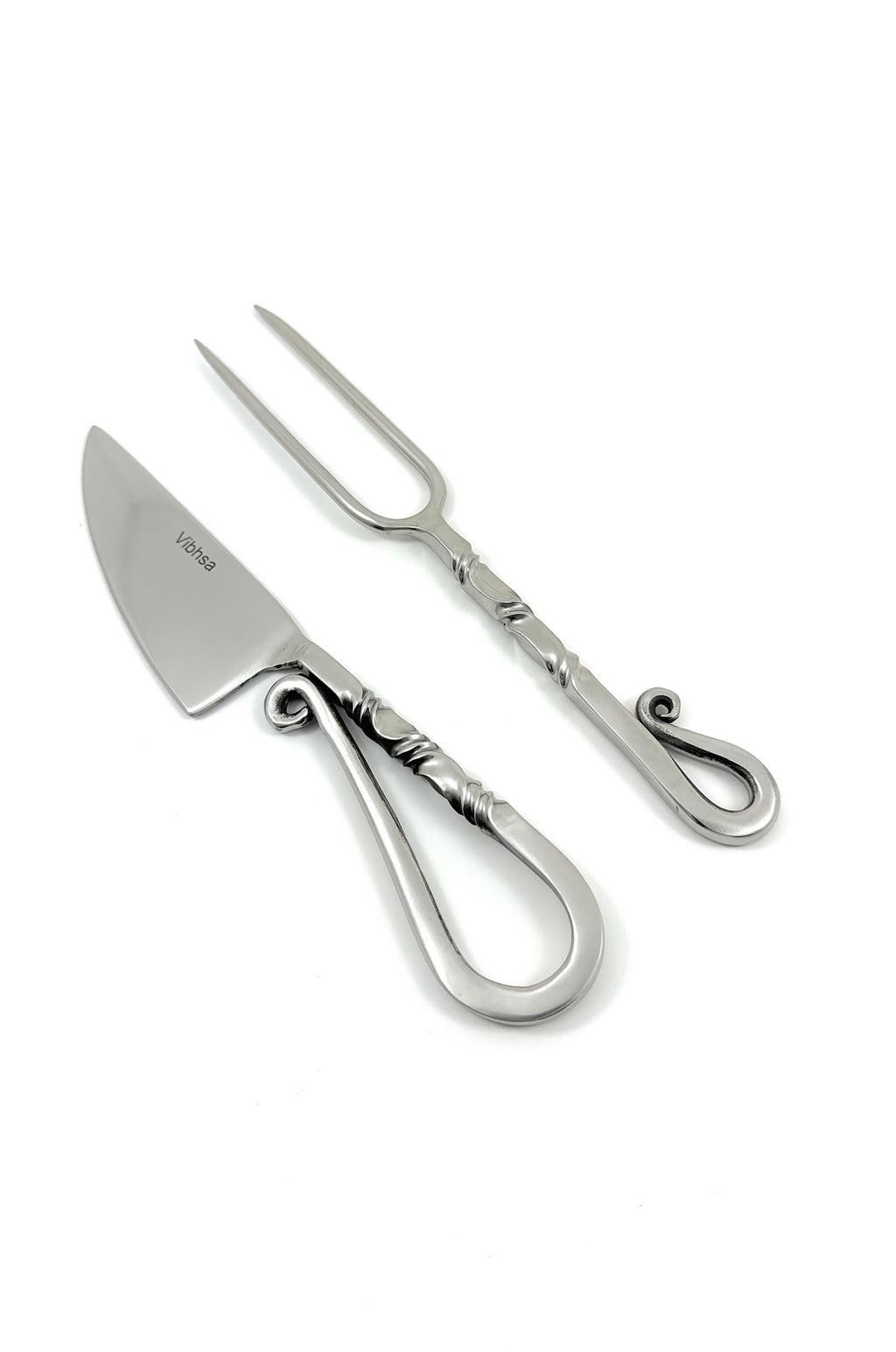 Designer Stainless Steel Carving Knife & Fork Set of 2 Vibhsa