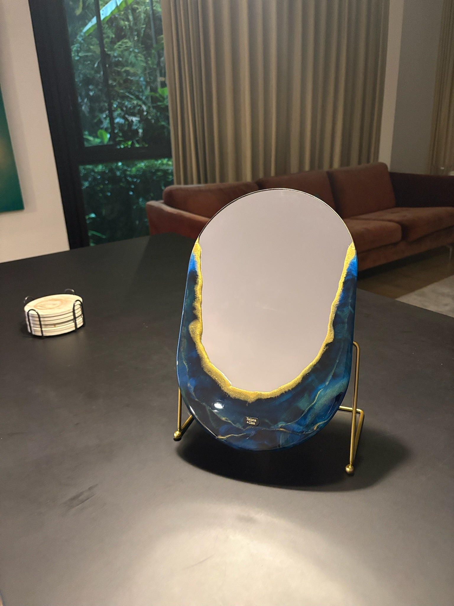 Hand Sculptured Vanity Wall Mirror – Tatiana Glen | Quiet Tide Tatiana & Glen