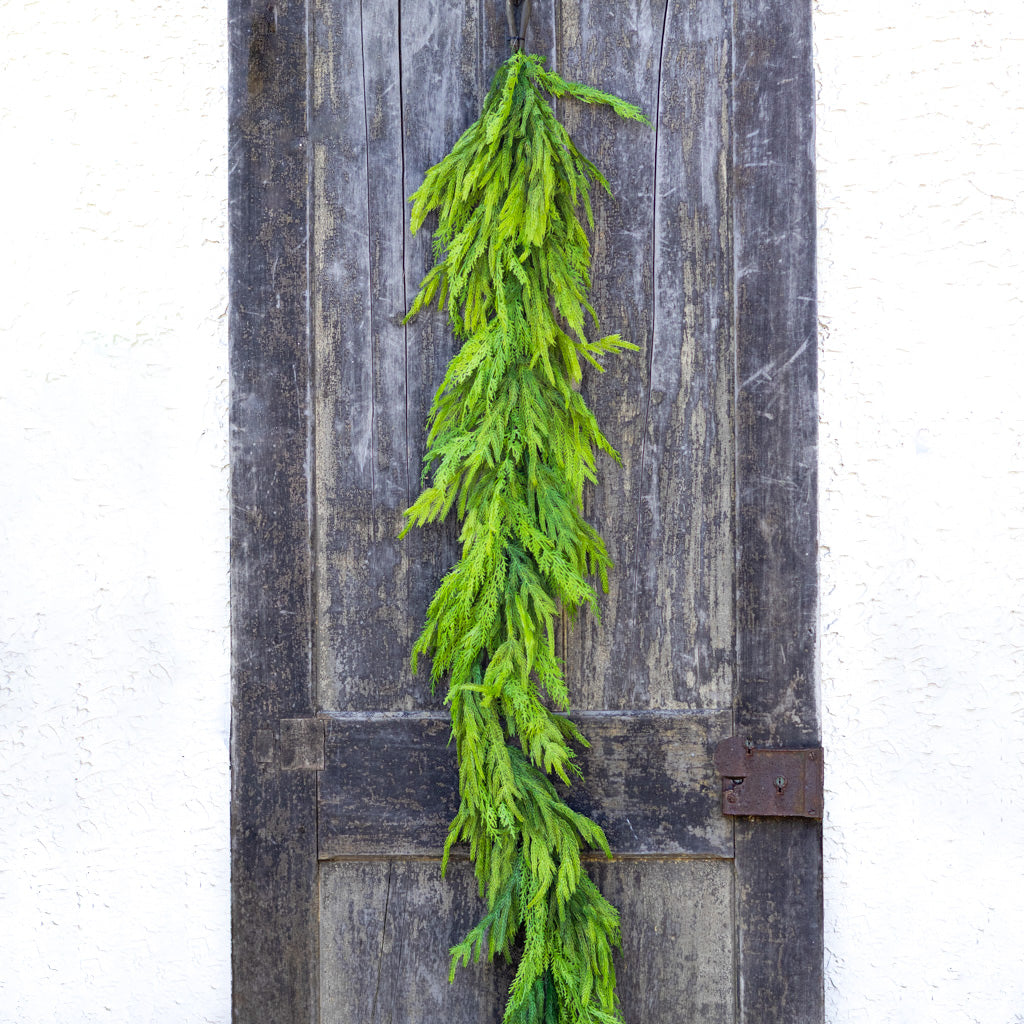 6' Woodland Evergreen Garland Real Touch Branches Designs