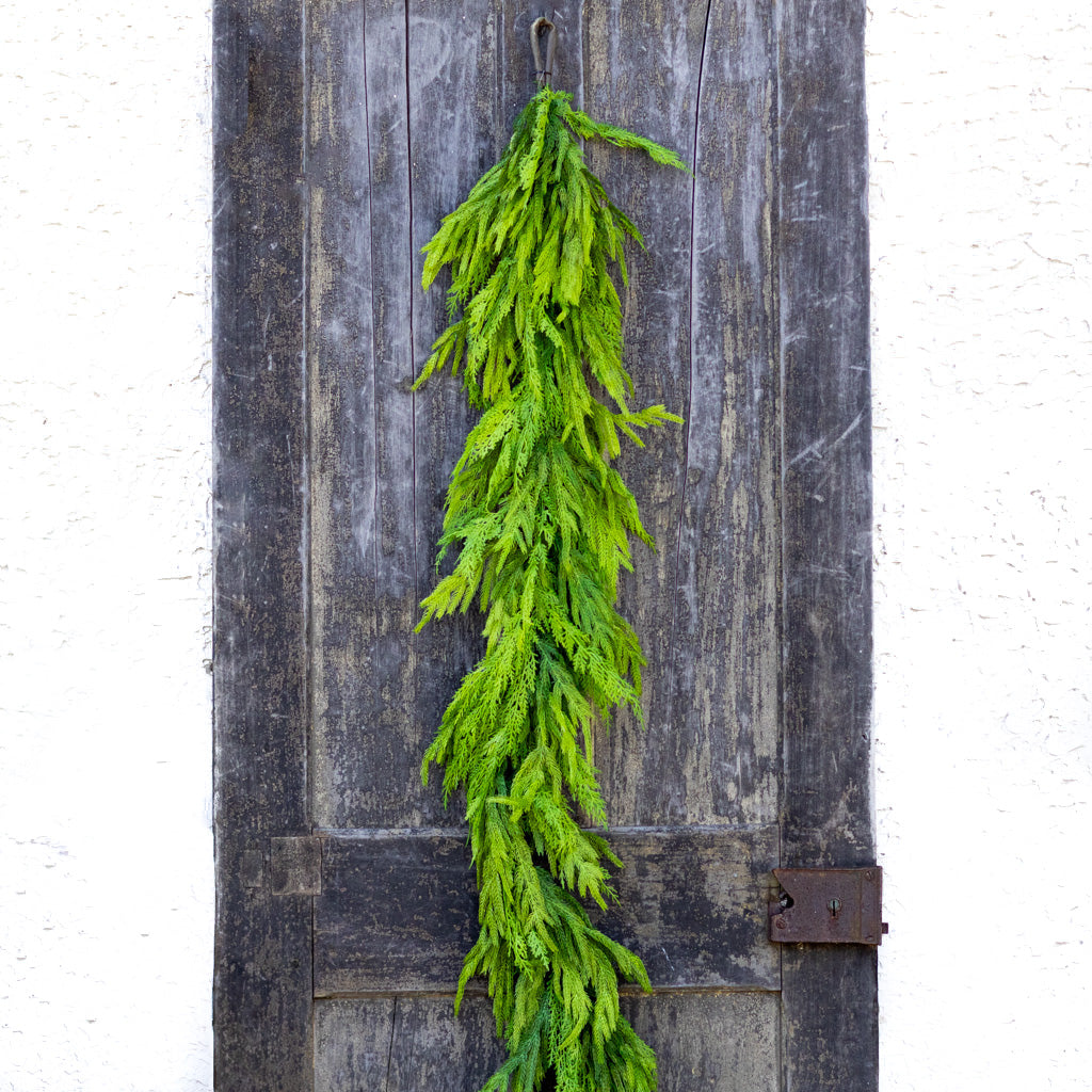 6' Woodland Evergreen Garland Real Touch Branches Designs