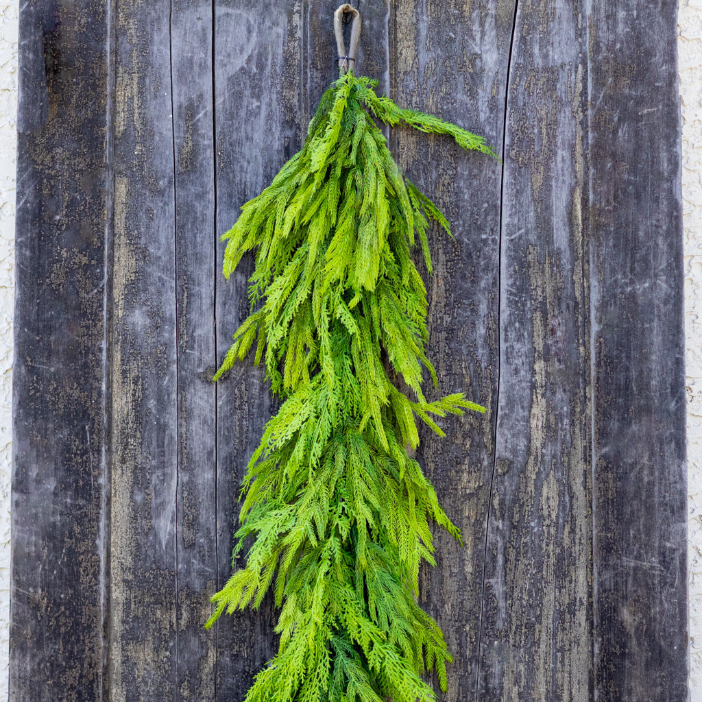 6' Woodland Evergreen Garland Real Touch Branches Designs