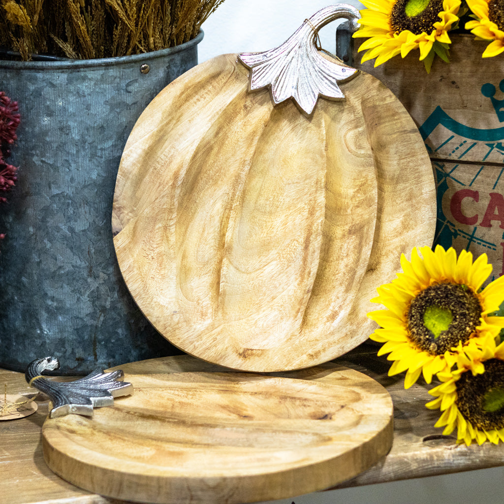 Pumpkin Plate Wood and Aluminum Branches Designs