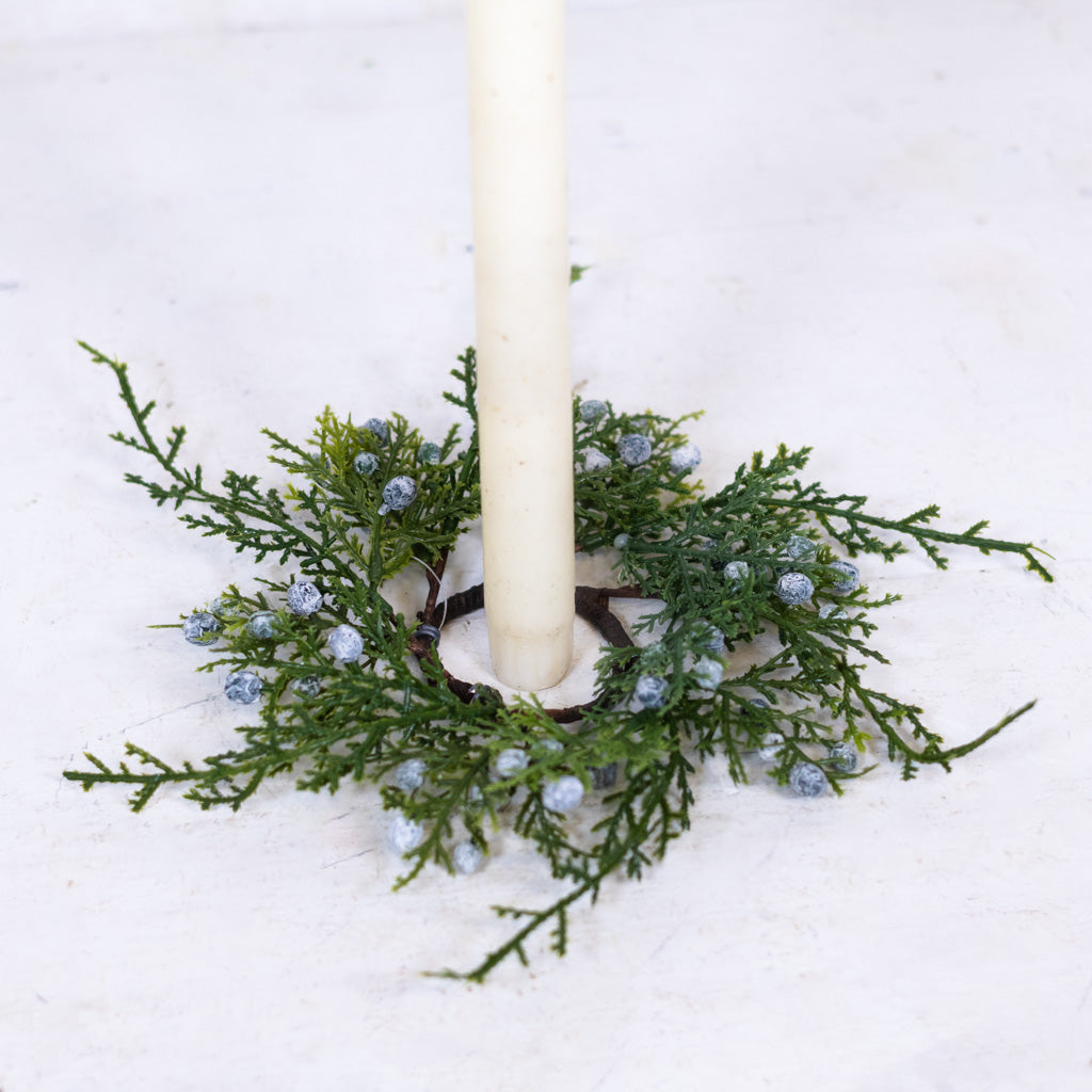 Juniper Candle Ring Branches Designs