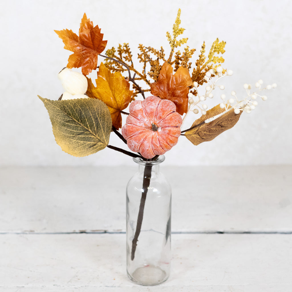 Pumpkin Orange, Mixed Berry and Leaf Pick Branches Designs