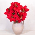 Red Poinsettia Bush Branches Designs