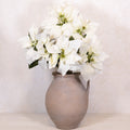 White Poinsettia Bush Weather Resistant Branches Designs