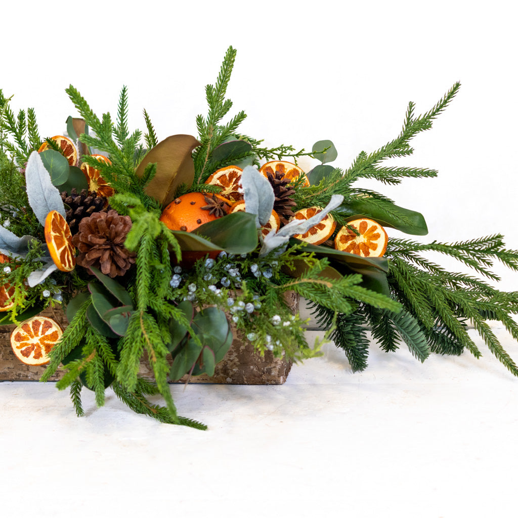 Orange Grove Evergreen Centerpiece Branches Designs