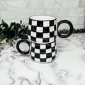BW Checkered Mug Gia Roma