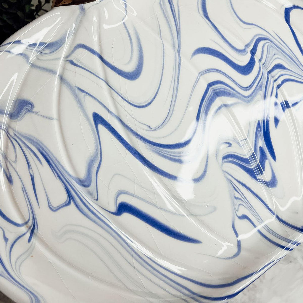Martha Blue Pumpkin Plate Gia Roma
