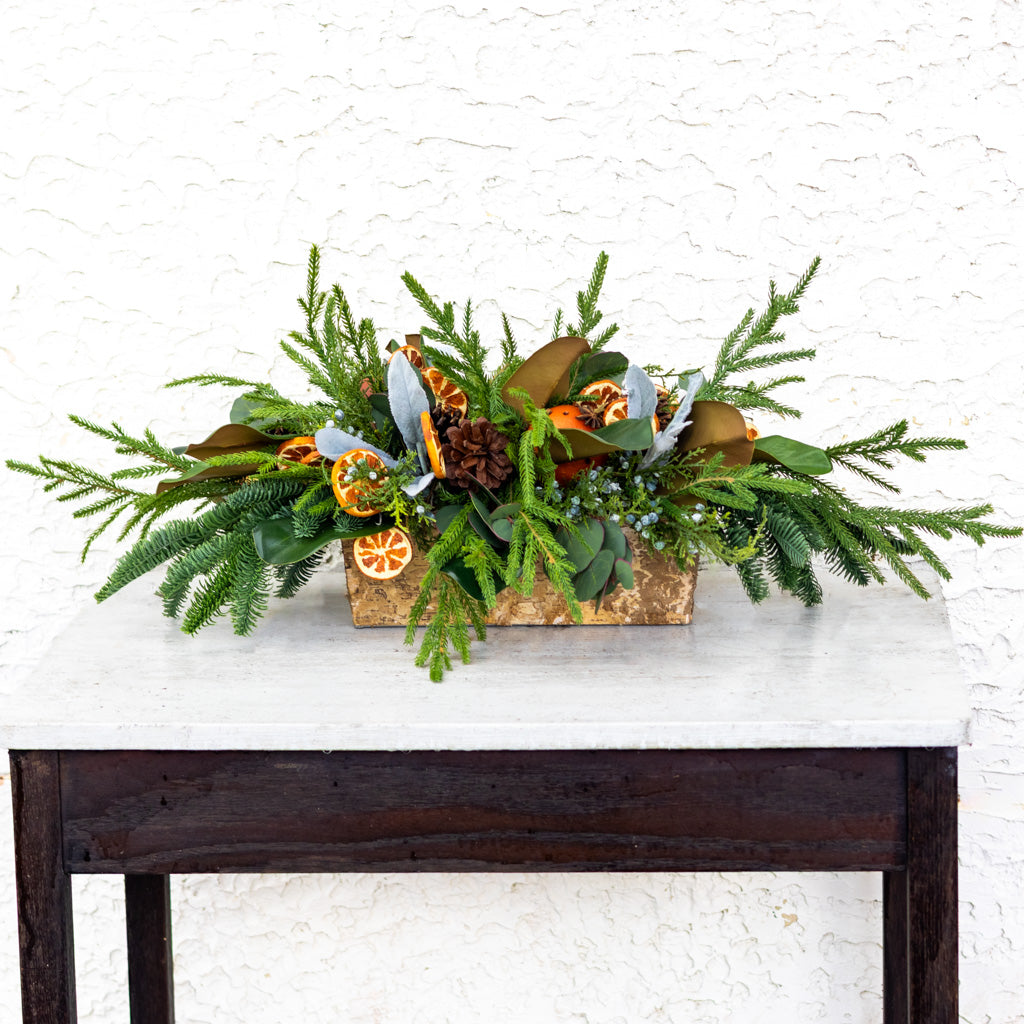 Orange Grove Evergreen Centerpiece Branches Designs