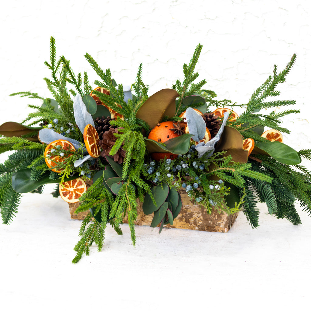 Orange Grove Evergreen Centerpiece Branches Designs