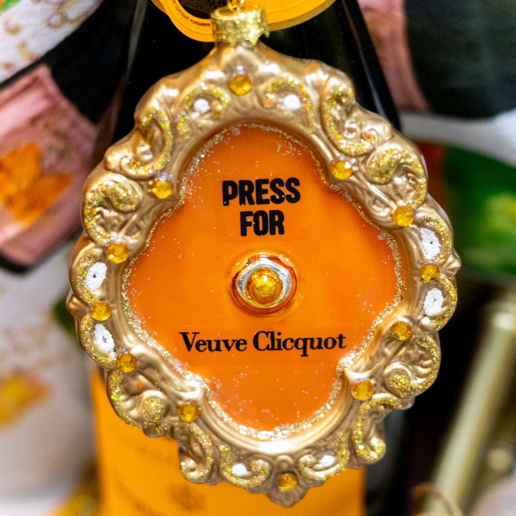 Champagne Button Glass Ornament Branches Designs