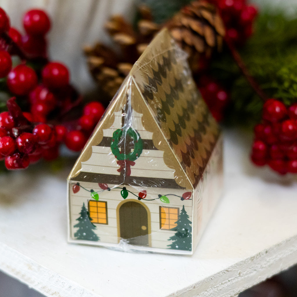 Brown Roof Safety Matches in House Shaped Matchbox Branches Designs