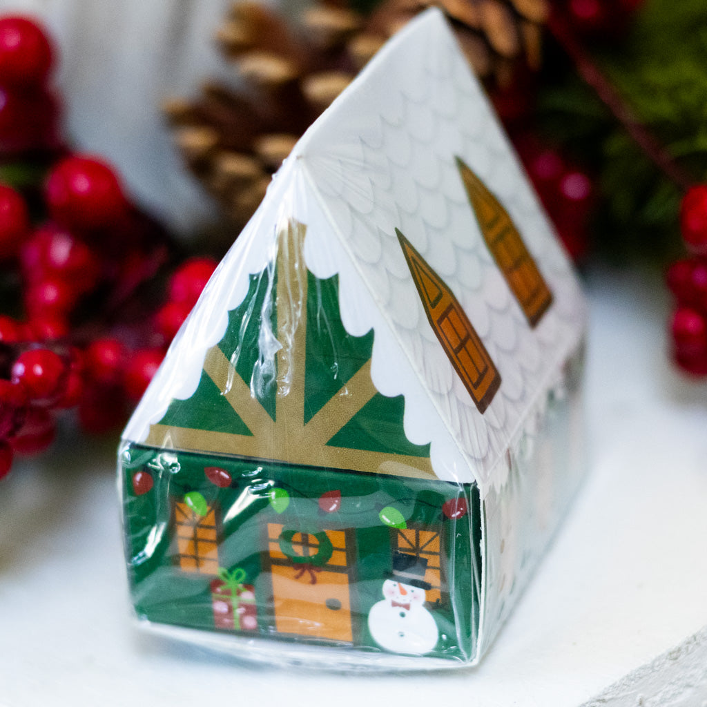 Green House Safety Matches in House Shaped Matchbox Branches Designs