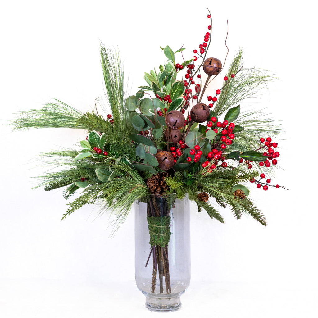 Jingle Bell Holiday Bouquet Grand Drop In Branches Designs
