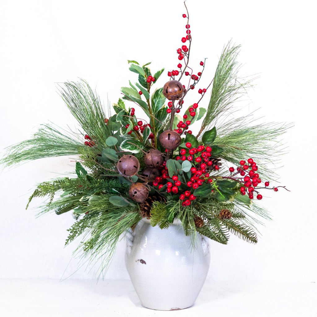 Jingle Bell Holiday Bouquet Grand Drop In Branches Designs