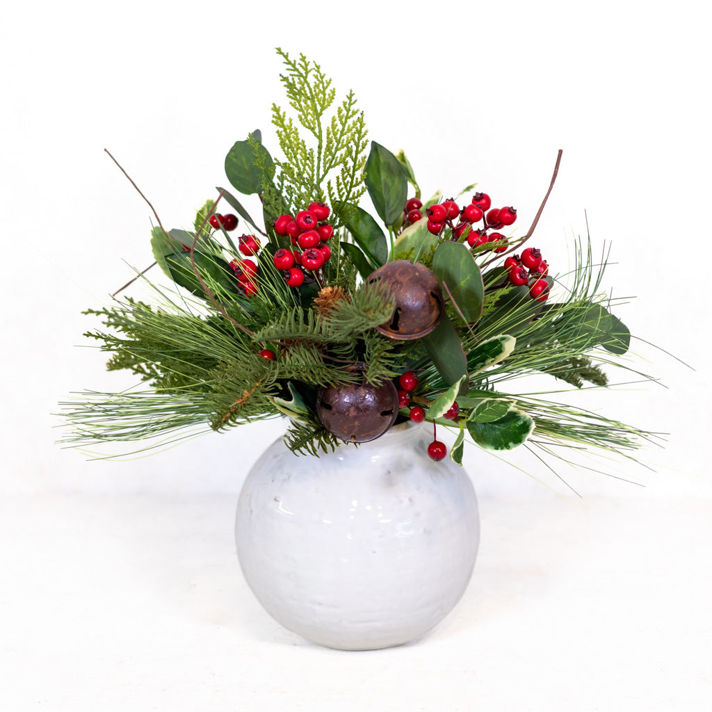 Jingle Bell Holiday Petite Bouquet Drop In Branches Designs