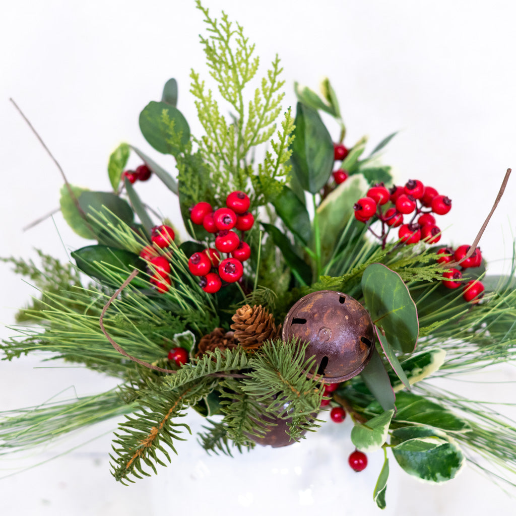 Jingle Bell Holiday Petite Bouquet Drop In Branches Designs