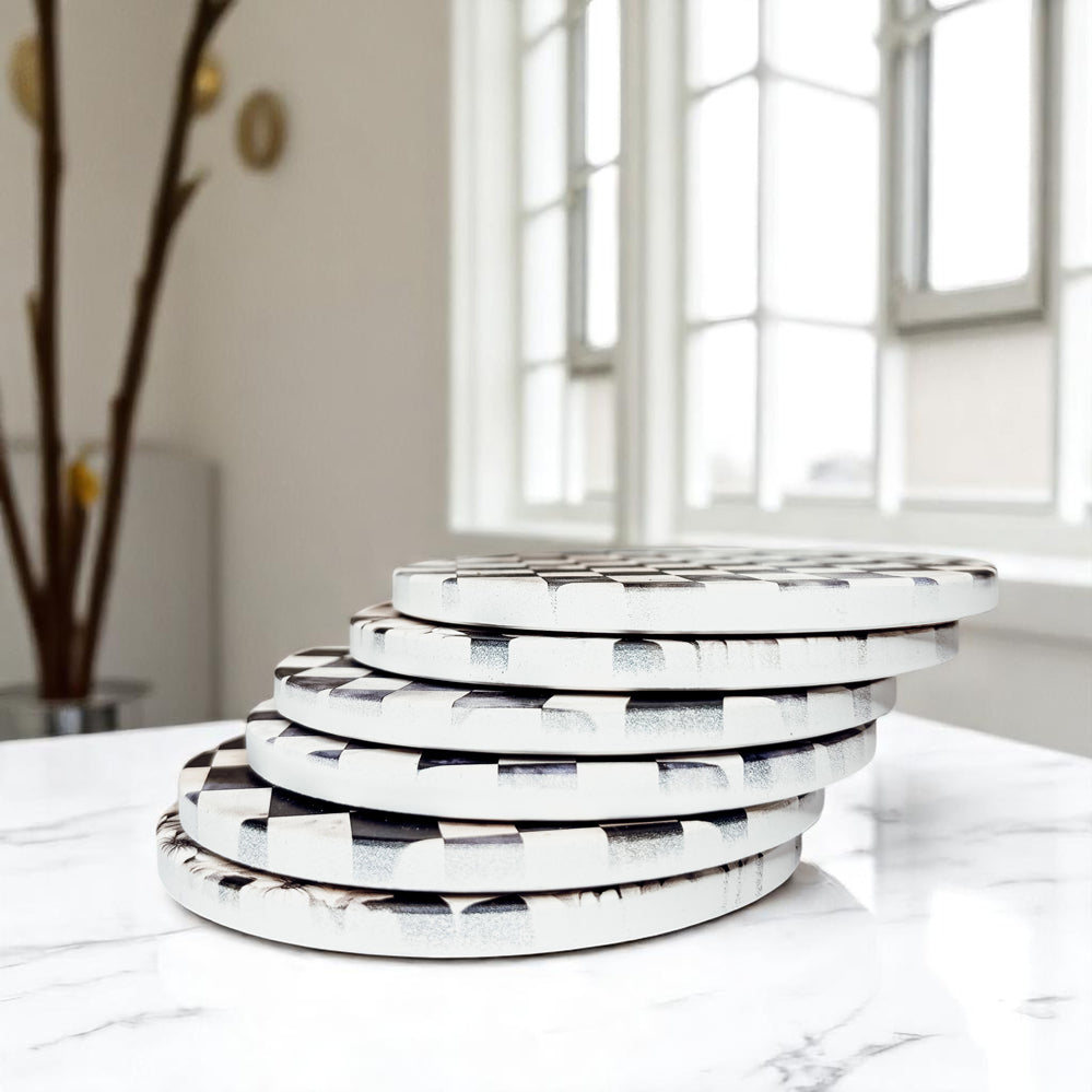 Courtly Check Coasters Gia Roma