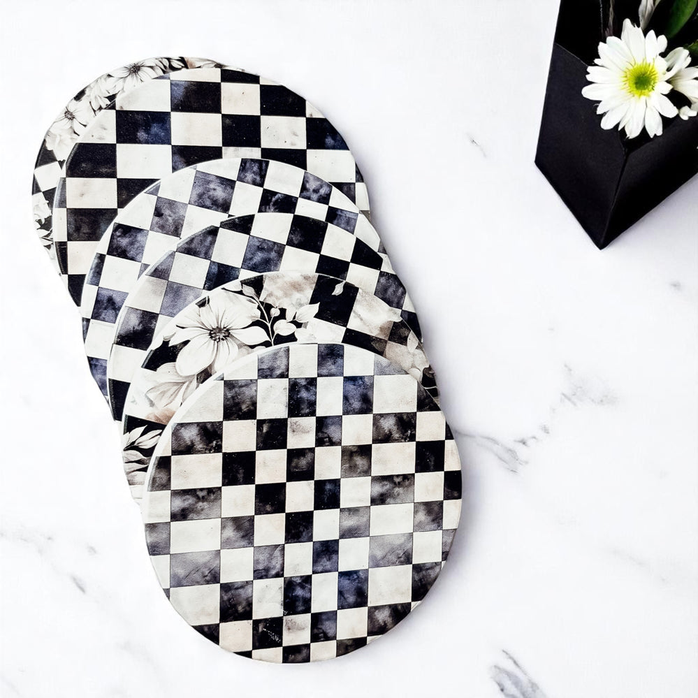 Courtly Check Coasters Gia Roma
