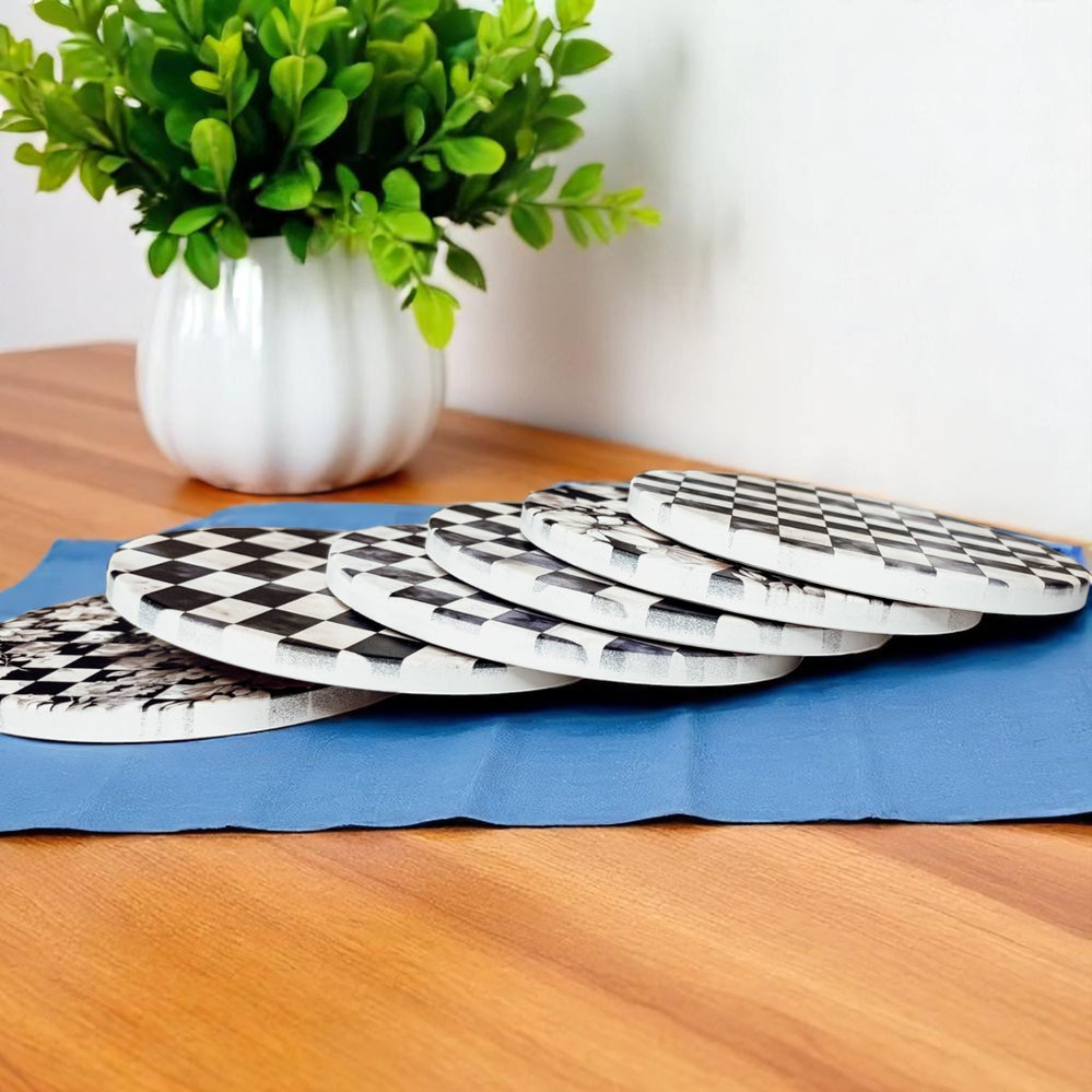 Courtly Check Coasters Gia Roma