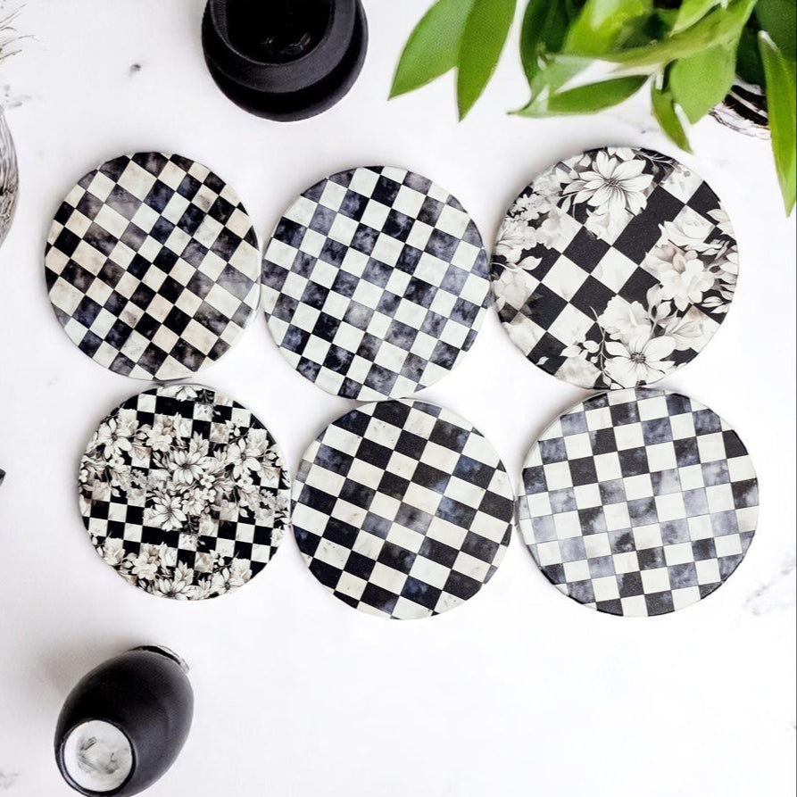 Courtly Check Coasters Gia Roma