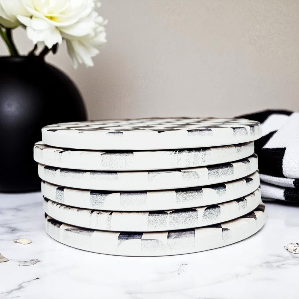 Courtly Check Coasters Gia Roma