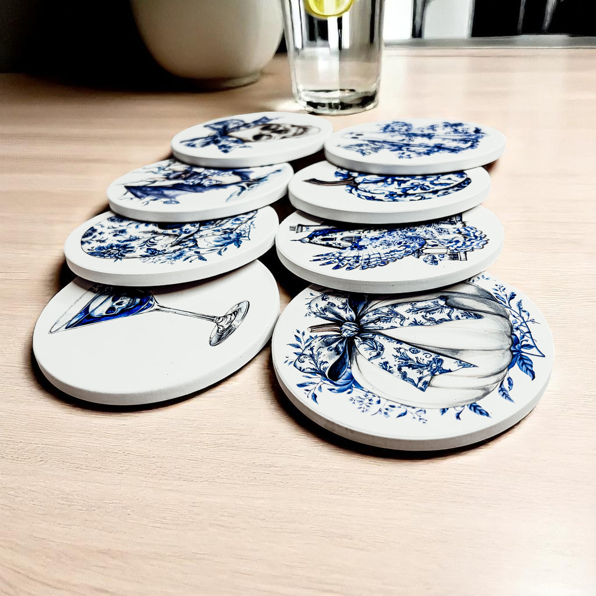 Chinoiserie Halloween Coasters Gia Roma