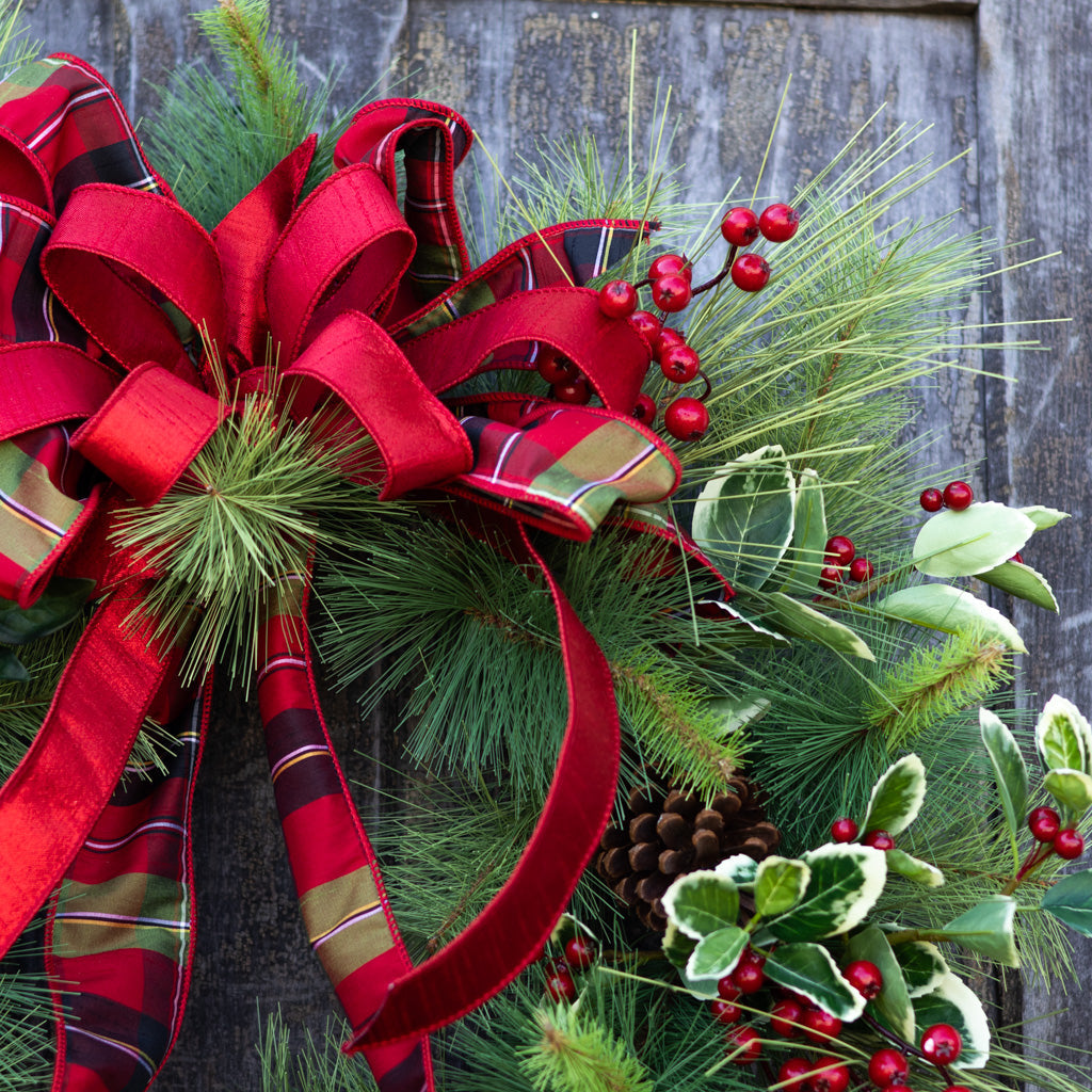 Jingle Bell Holiday Wreath Branches Designs