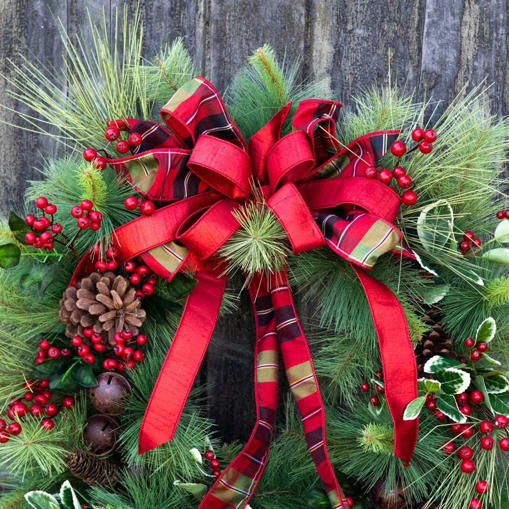 Jingle Bell Holiday Wreath Branches Designs