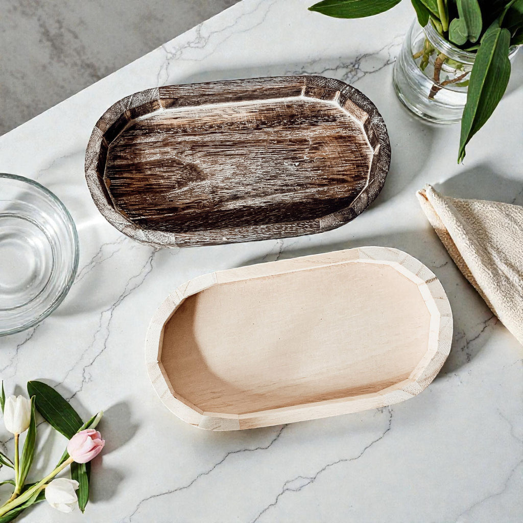 Rustic Wood Tray Gia Roma