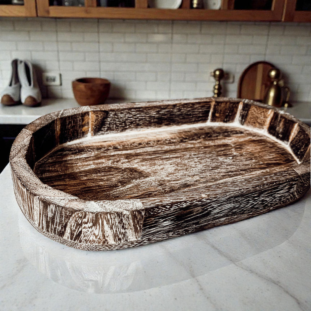 Rustic Wood Tray Gia Roma
