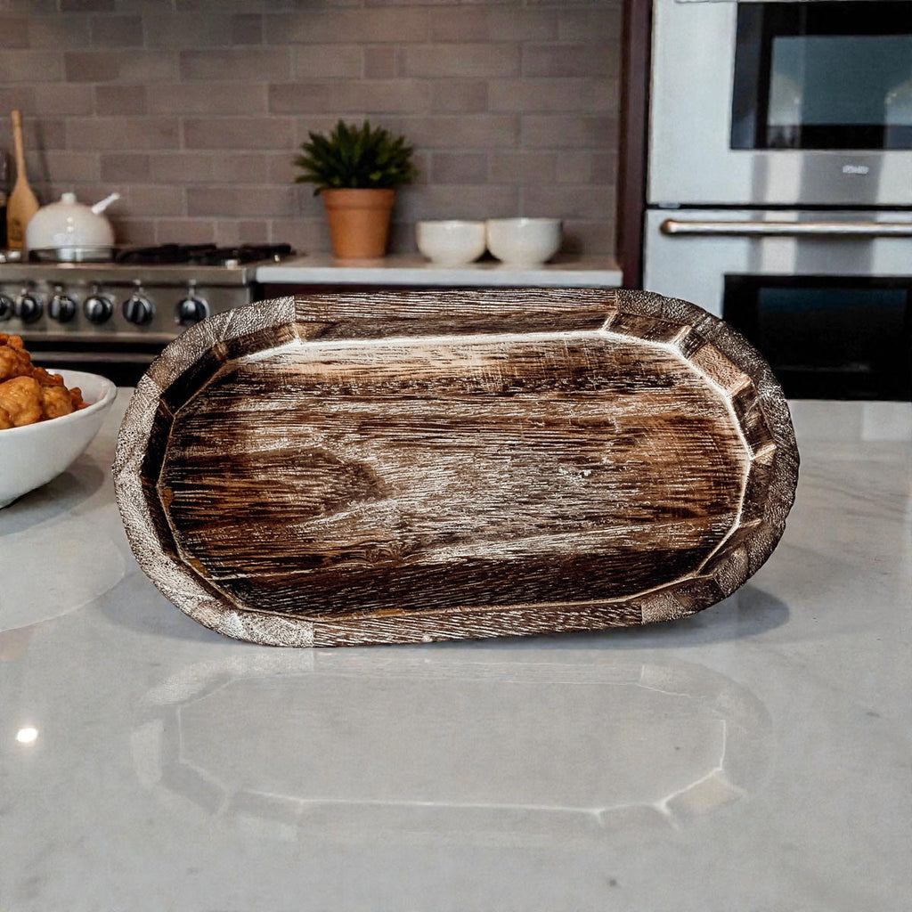 Rustic Wood Tray Gia Roma