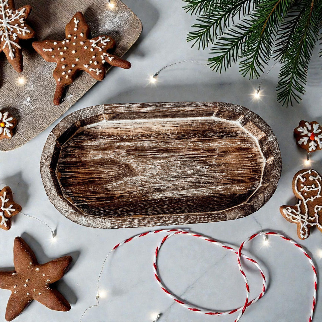 Rustic Wood Tray Gia Roma