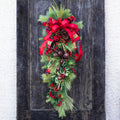 Jingle Bell Holiday Down Drop with Bow Branches Designs