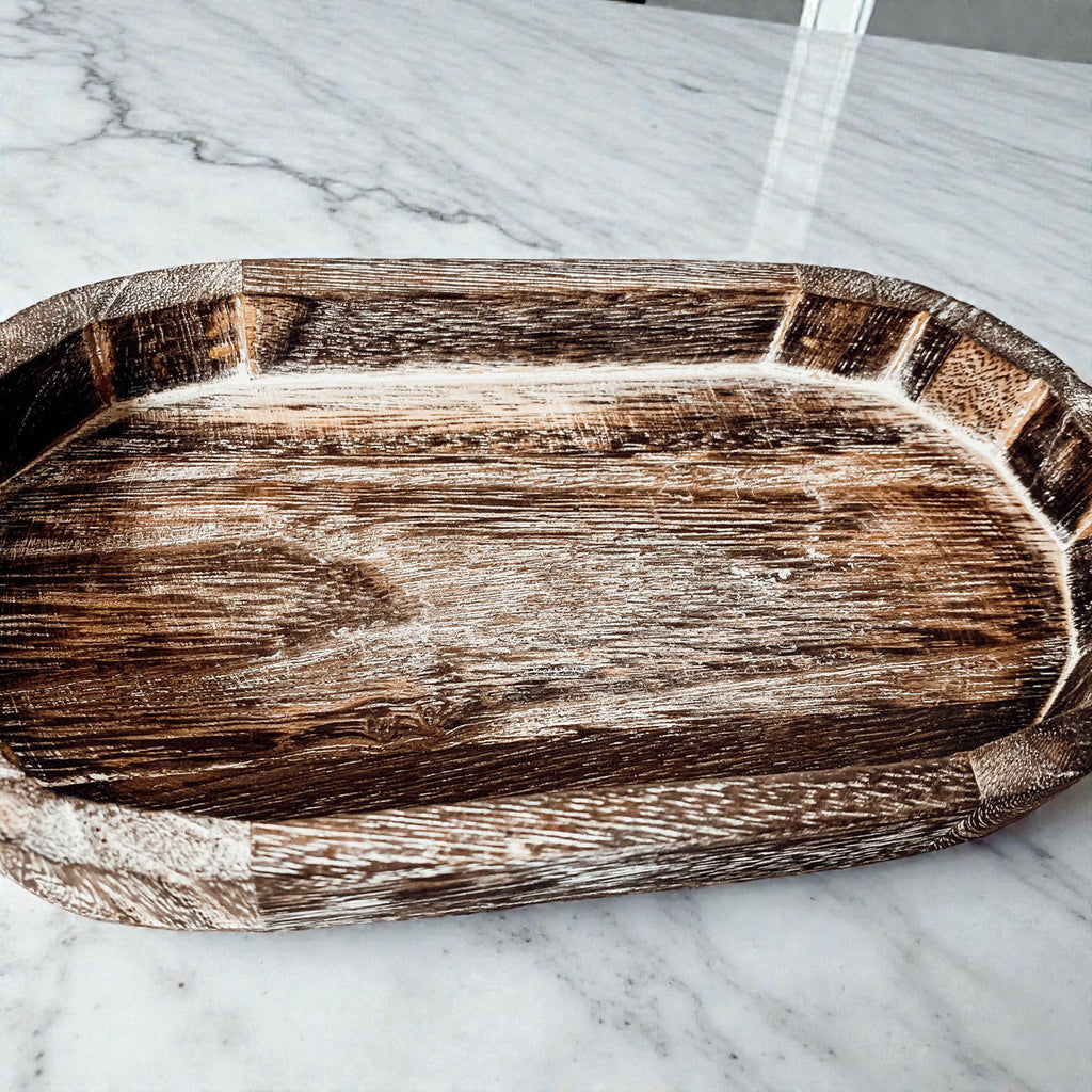 Rustic Wood Tray Gia Roma